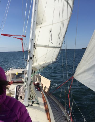 October sailing on the coast of Maine