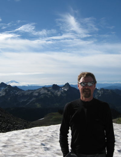 Rest stop at 9000' on Mt Rainier