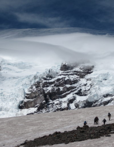 Approaching Muir Camp